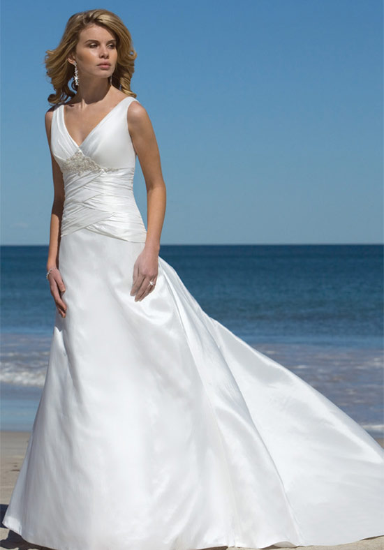 Orifashion HandmadeGraceful Beach Bridal Gown / Wedding Dress BE